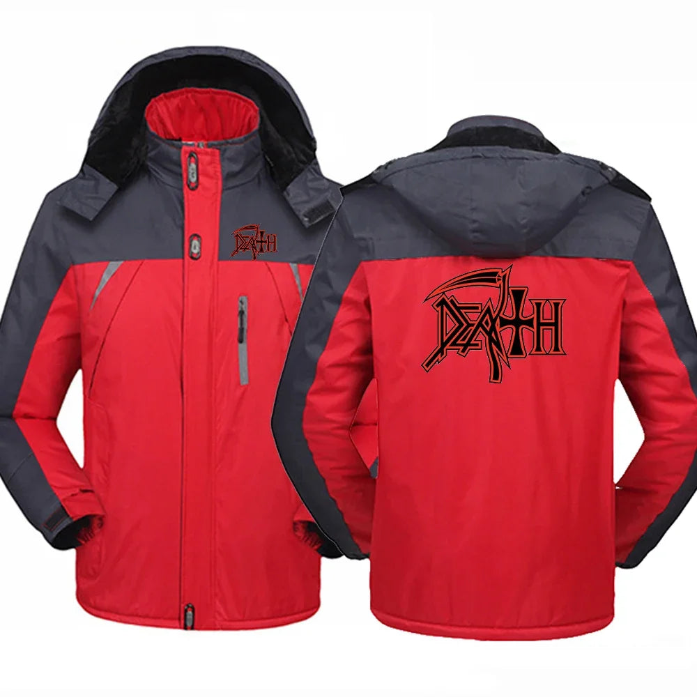 2024 Death Rock Band Heavy Metal Hooded Windbreaker - Ultimate Cold-Defying Patchwork Jacket for the Bold - Warm, Stylish, and Ready for the Mosh Pit - Premium hoodie from Lizard Vigilante - Just $56.66! Shop now at Lizard Vigilante