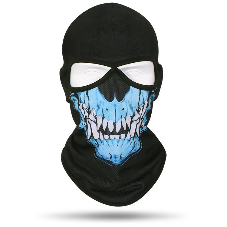 Skull Bandana Balaclava for Men & Women – Halloween Windproof Sports Scarf, Full Face Cover for Riding, Skiing, Fishing, Hiking, and More - Premium T-Shirt from Lizard Vigilante - Just $19.99! Shop now at Lizard Vigilante