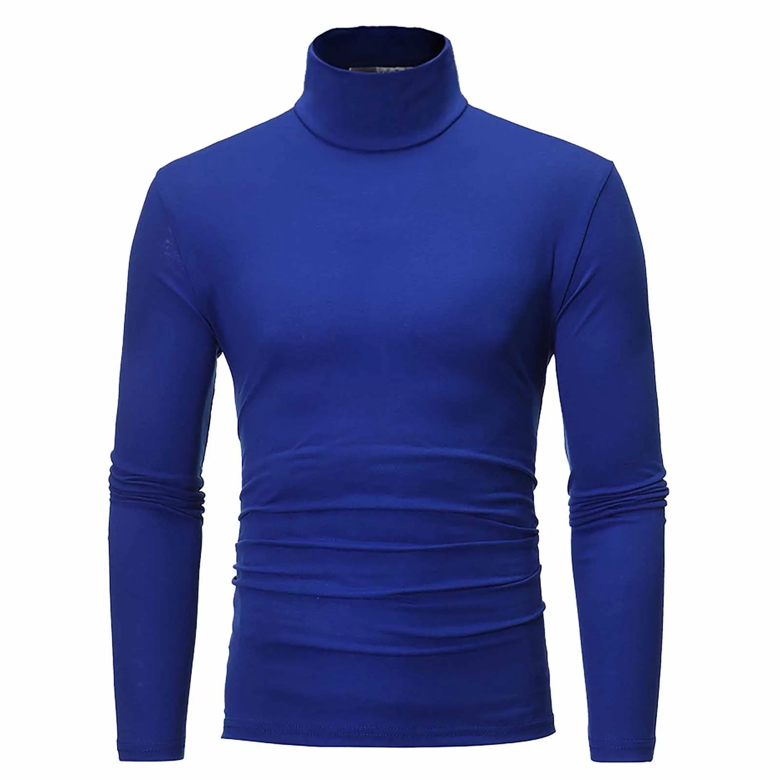 Men's Thermal Long Sleeve Turtleneck T-Shirt – Casual Slim Fit Pullover Top for Autumn and Winter - Premium turtleneck from Lizard Vigilante - Just $32.88! Shop now at Lizard Vigilante