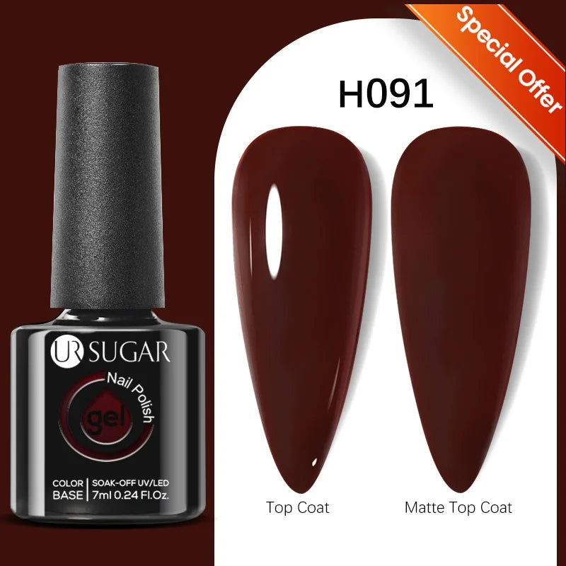 UR SUGAR Blue Color Rubber Base Gel Nail Polish Gold Glitter Base Gel Top Coat Soak Off UV LED Gel Nail Art Varnish Manicure