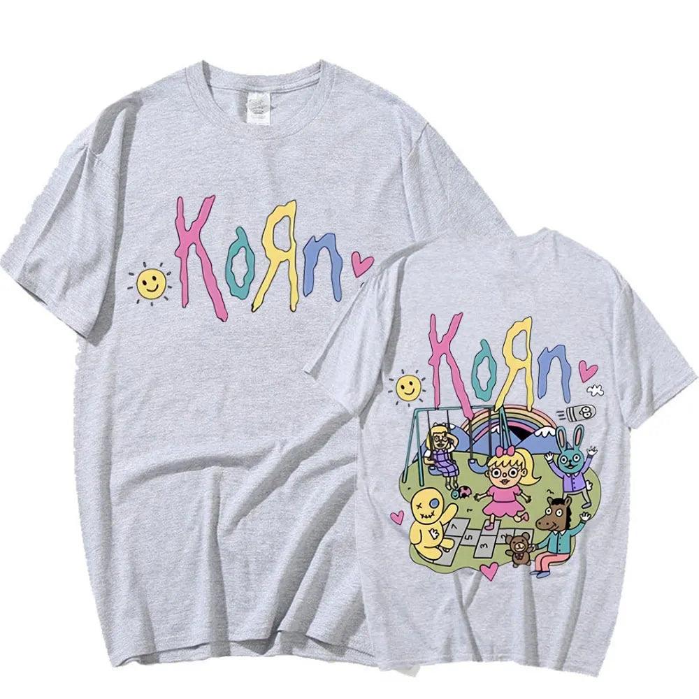 Rock Out with Korn: Oversized Tee for the Whole Crew (Unisex) - Premium  from Lizard Vigilante - Just $15.99! Shop now at Lizard Vigilante