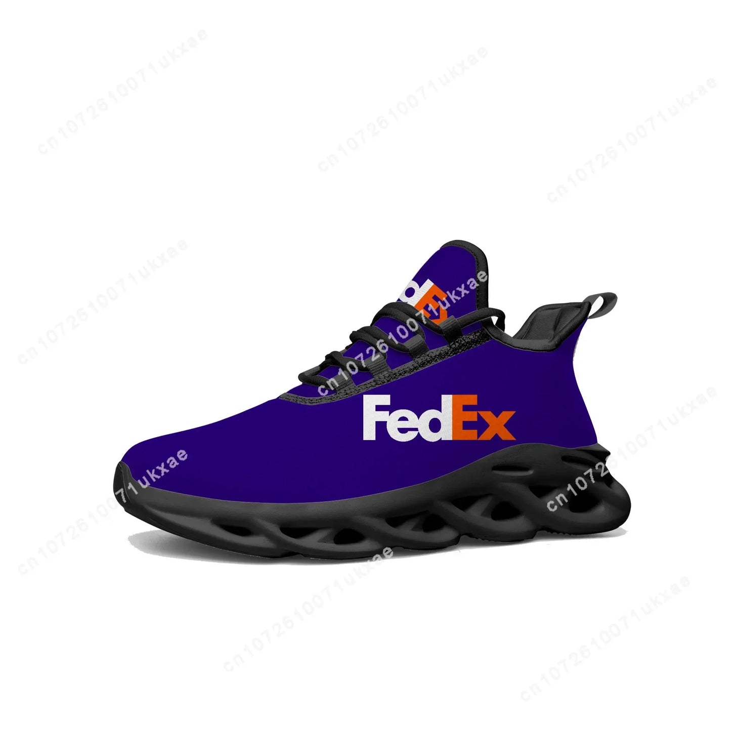 FedEx Flats Sneakers | Custom-Made Mesh Sports Shoes for Men & Women | Breathable, Lightweight, Hard-Wearing Lace-Up Design - Premium shoes from Lizard Vigilante - Just $53.88! Shop now at Lizard Vigilante