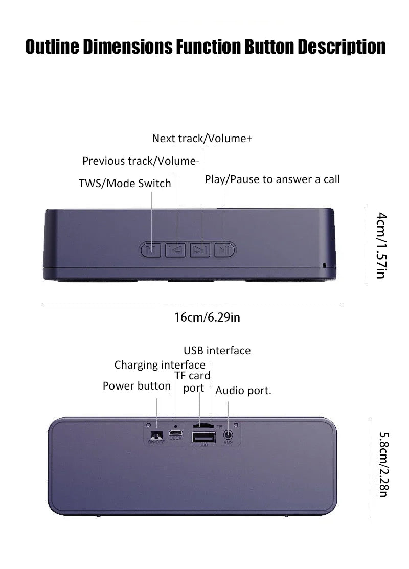 Bluetooth S18 Wireless Creative Smart Speaker Mobile Phone Audio Computer Subwoofer Outdoor Convenient Radio