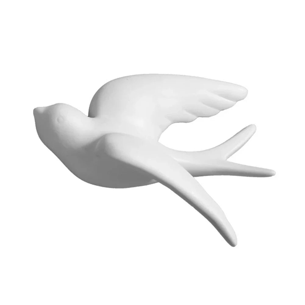 Small Animal Statues Sculptures Modern Cute Birds Home Decor Ornaments for Office Desktop Shelf