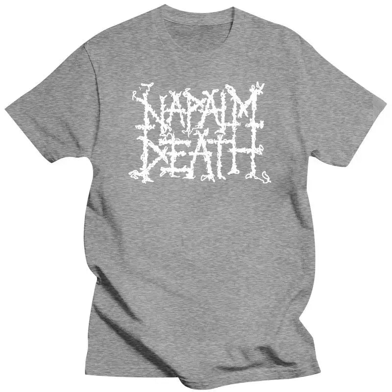 NAPALM DEATH Old Logo Band T-Shirt - Heavy Metal Fashion for Men - Premium T-Shirts from Lizard Vigilante - Just $23.88! Shop now at Lizard Vigilante