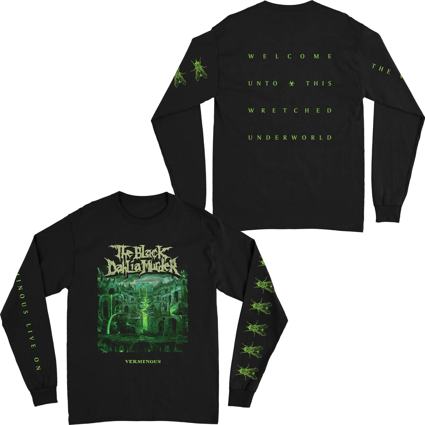 THE BLACK DAHLIA MURDER  Melodic Death Metal  Skull Print T-shirt Mens Cotton Tee-shirt Harajuku Streetwear Oversized T Shirts - Premium long sleeve tee from Lizard Vigilante - Just $27.99! Shop now at Lizard Vigilante