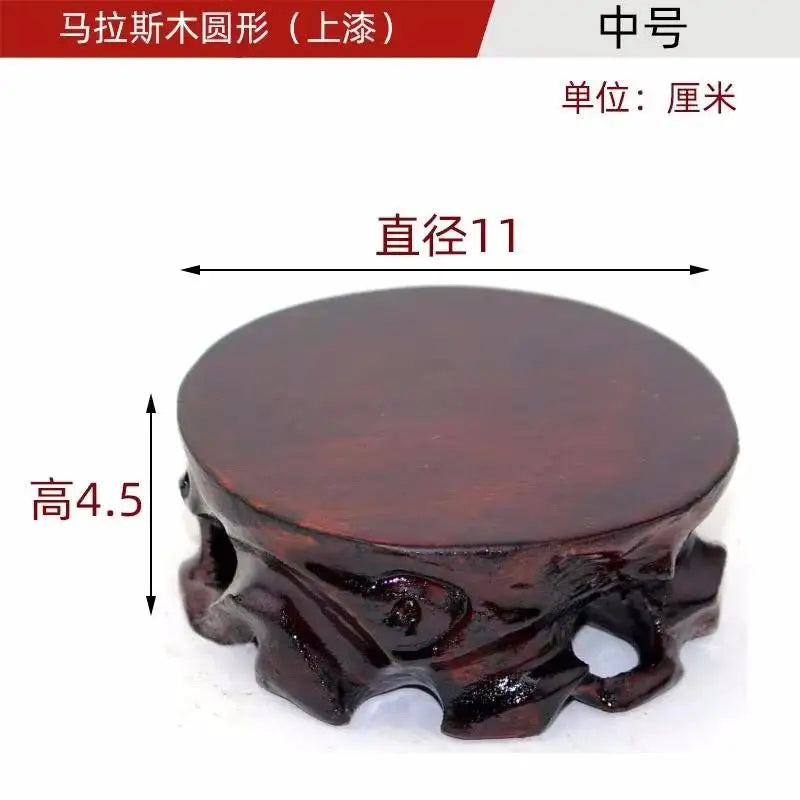 Simple Figurine Statue Display Stand Miniature Solid Wood Bases Coffee Tea Sets Pedestal Vase Flower Pot Bonsai Sorting Table