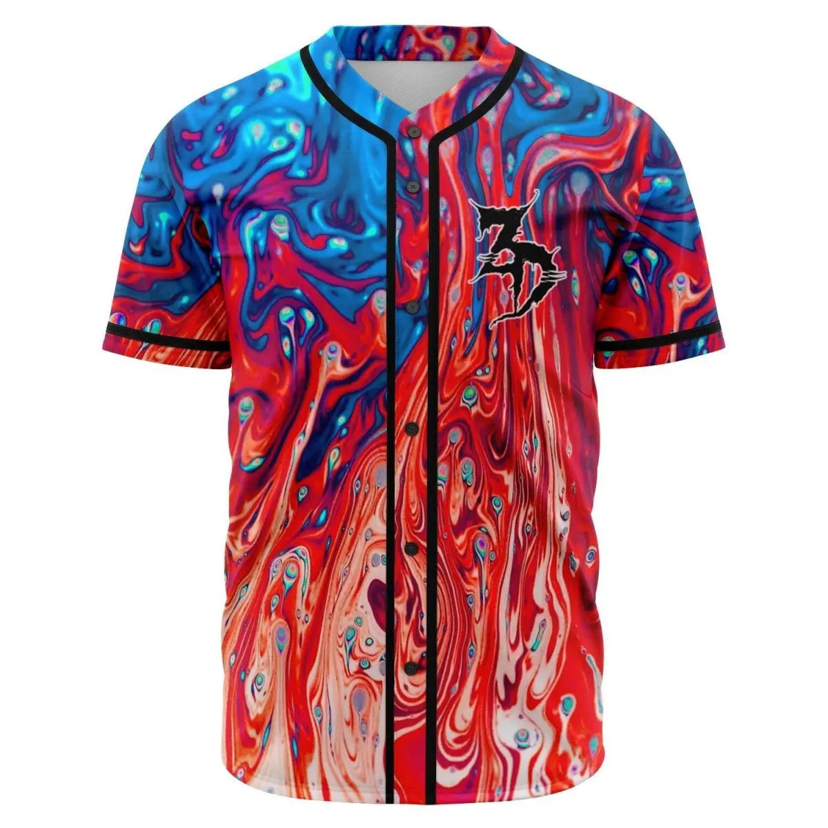 Zeds Dead Baseball Jersey – EDM-Inspired Thin Button Baseball Uniform, Casual Streetwear for Spring & Summer - Premium jersey from Lizard Vigilante - Just $43.88! Shop now at Lizard Vigilante