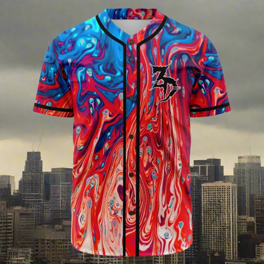 Zeds Dead Baseball Jersey – EDM-Inspired Thin Button Baseball Uniform, Casual Streetwear for Spring & Summer - Premium jersey from Lizard Vigilante - Just $43.88! Shop now at Lizard Vigilante