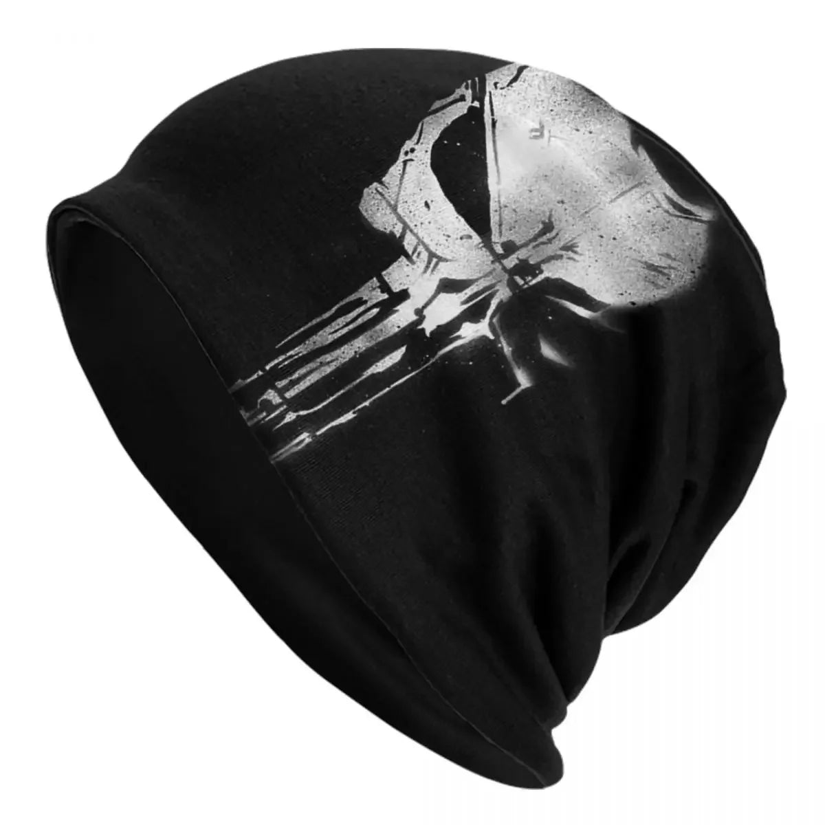 Punisher Skull Beanie – Heavy Metal Skeleton Cap for Men and Women, Ultimate Winter Knit Hat for Punk and Rock Fans - Premium beanies from Lizard Vigilante - Just $19.88! Shop now at Lizard Vigilante