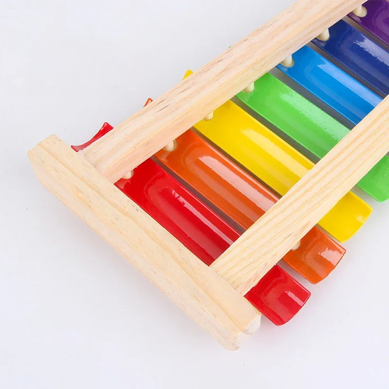 Xylophone Wood Wooden 8 Tones Multicolor Musical Instrument Toy For Baby Kids - Premium toy from Lizard Vigilante - Just $19.79! Shop now at Lizard Vigilante