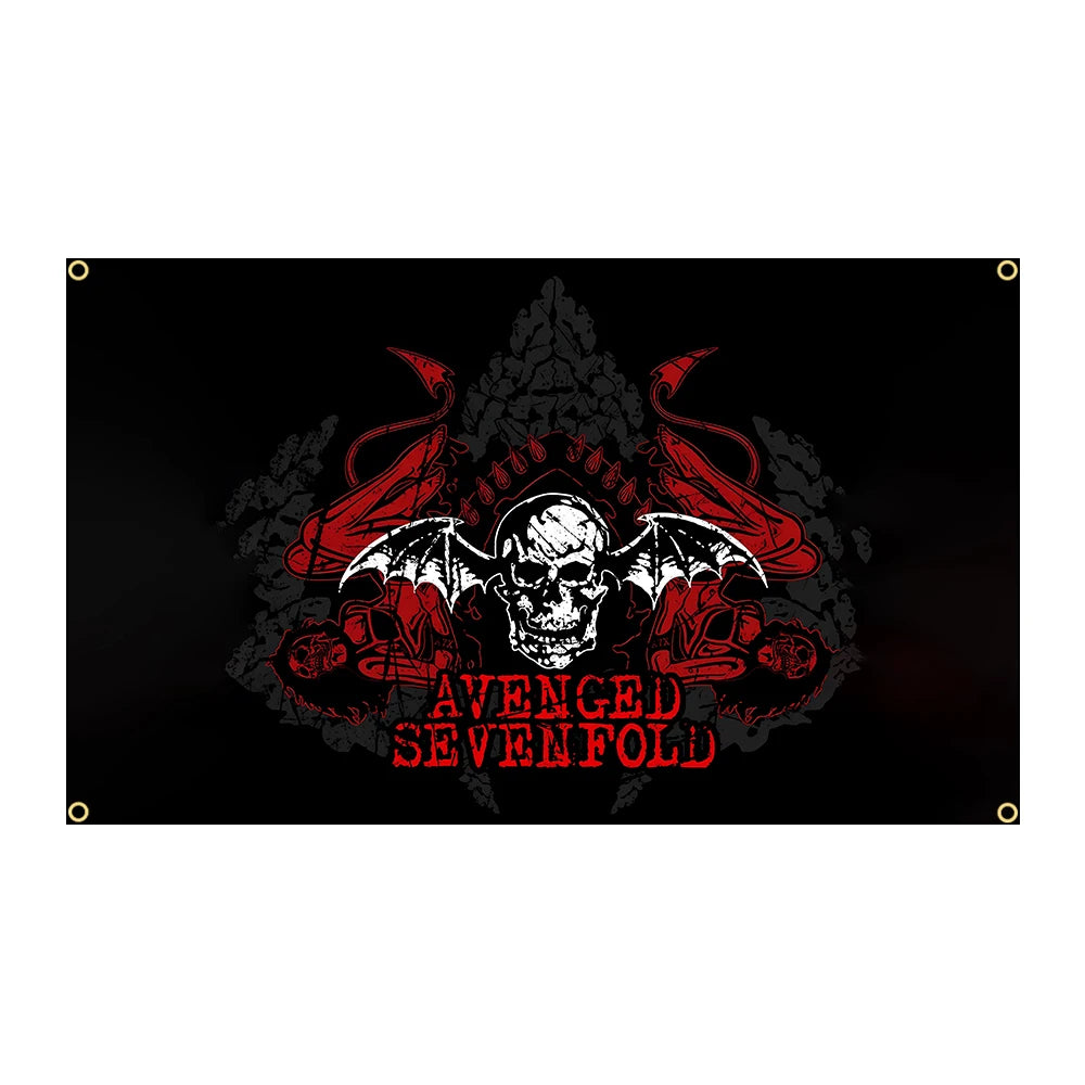 Avenged Sevenfold Heavy Rock Band Flag - 3x5FT Polyester Printed Banner for Decoration - Premium flag from Lizard Vigilante - Just $15.99! Shop now at Lizard Vigilante