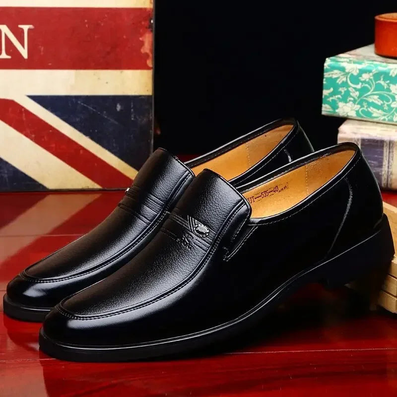 COZOK Men's Leather Slip-On Loafers - Luxury Formal Shoes for Men, Breathable Driving Moccasins, Size 38-44 - Premium shoes from Lizard Vigilante - Just $58.88! Shop now at Lizard Vigilante