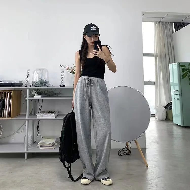 American New Detachable Design Sense Tooling Jeans Female Y2K Fashion Gothic Retro High Street Straight Small Vibe Waisted Pants