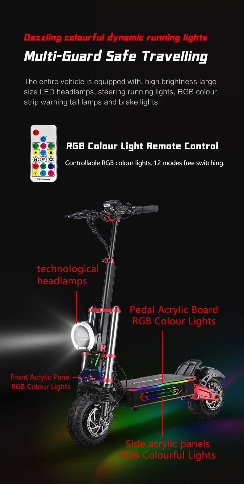 RoadReaper S5-11 Twin-Motor 6000W Outlaw Scooter