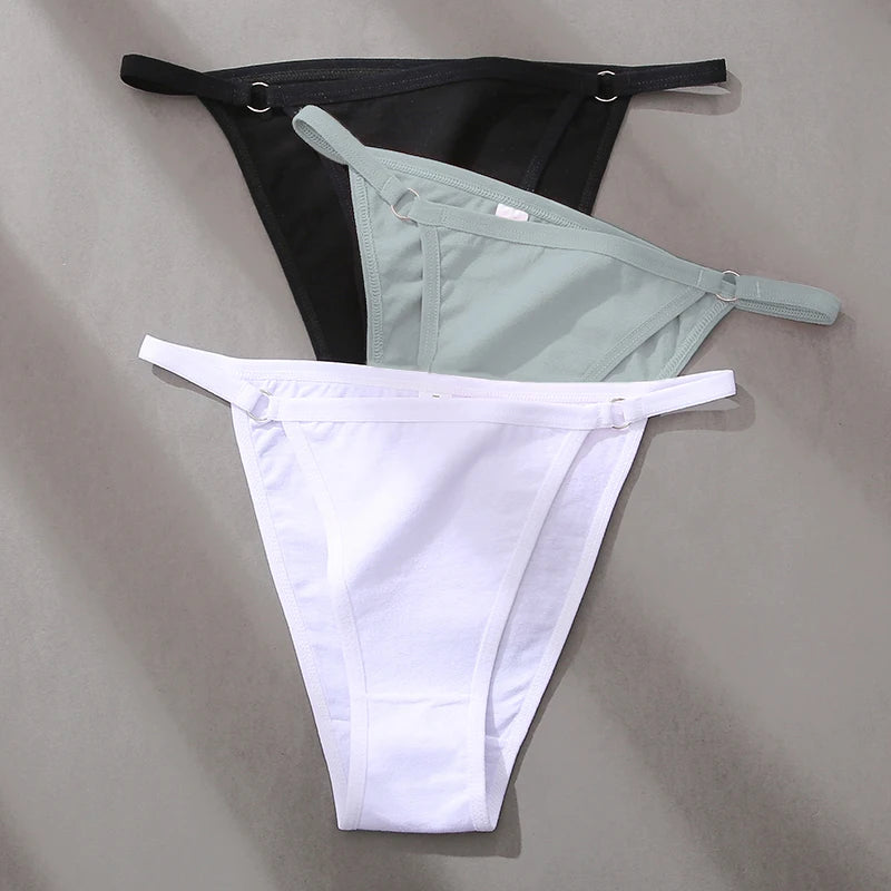 FINETOO 3-Pack Women's Cotton Low Waist Bikini Briefs – Everyday Comfort Meets Effortless Style – Soft, Stretchy, and Full of Attitude - Premium bikini briefs from Lizard Vigilante - Just $9.99! Shop now at Lizard Vigilante