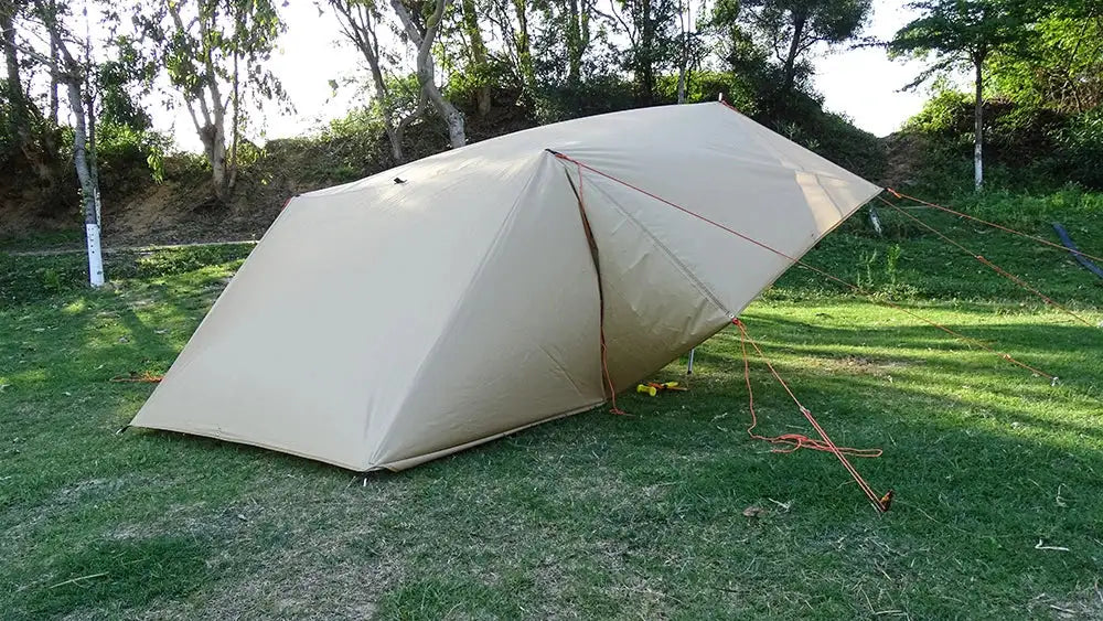 4x4m 4x3m 3x3m 19 Hang Points Tent Tarp Survival Sun Shelter Shade Canopy Outdoor Backpacking Waterproof Camping Awning SunShade