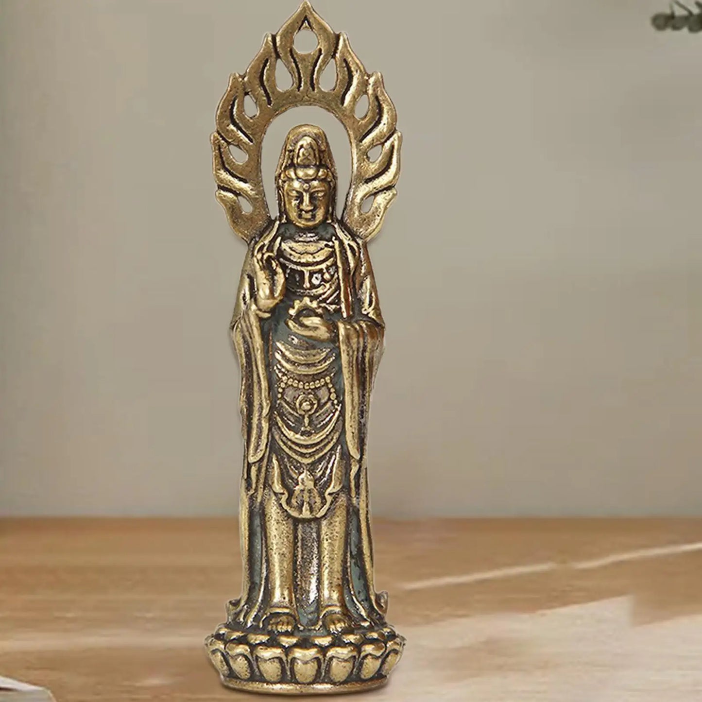 Kwan Yin Statues Buddha Figurine Craft 2.4 Inch Buddhist Avalokiteshvara Statue Chinese Feng Shui Sculpture Crafts Figurine