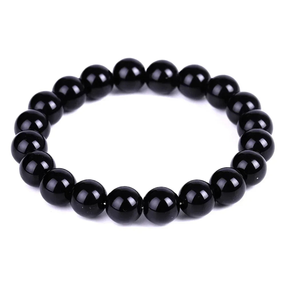 Magical Black Obsidian Natural Stone Bracelet - Promote Blood Circulation & Anti-Anxiety - Premium Bracelet from Lizard Vigilante - Just $18.88! Shop now at Lizard Vigilante