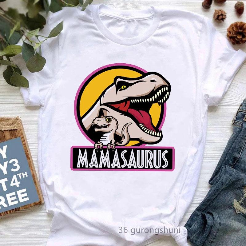 Jurassic Jur asskicked Mamasaurus Graphic Print Women'S Tshirts Funny Jurassic Dinosaur T-Shirt Female Mother's Day Gift for Mom T Shirt - Lizard Vigilante