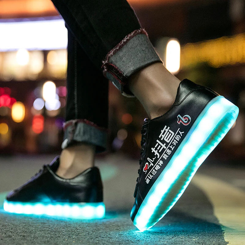 LED Light-Up Shoes | Fashionable and Fun Footwear - Premium footwear from Lizard Vigilante - Just $39.99! Shop now at Lizard Vigilante