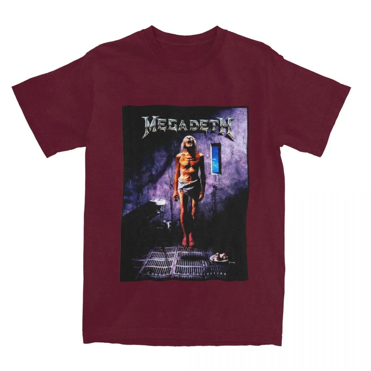 Men’s Casual Megadeth Band T-Shirt – Cotton Crewneck Short Sleeve Tee | Summer Music Graphic Shirt - Premium t-shirt from Lizard Vigilante - Just $23.88! Shop now at Lizard Vigilante