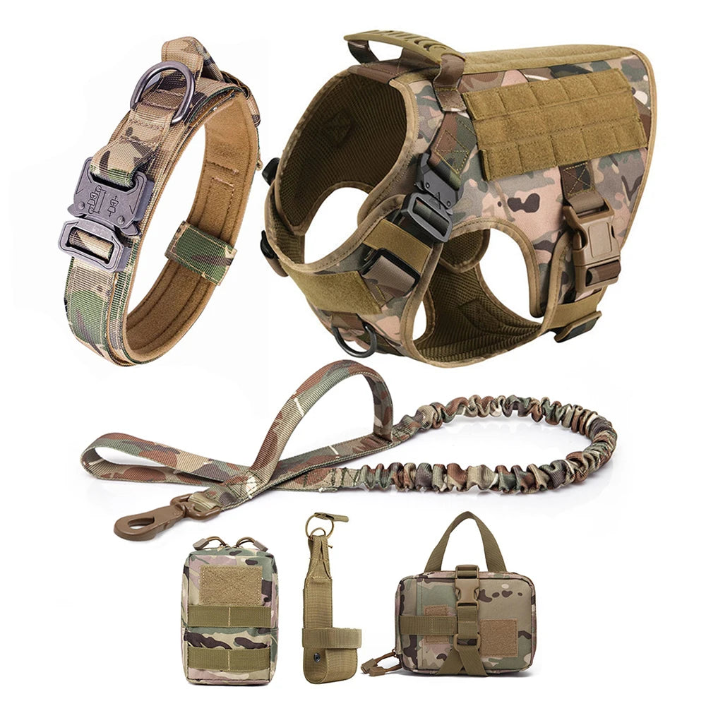 Battle-Ready K9 Vest & Leash Set – Street Armor For Power Dogs