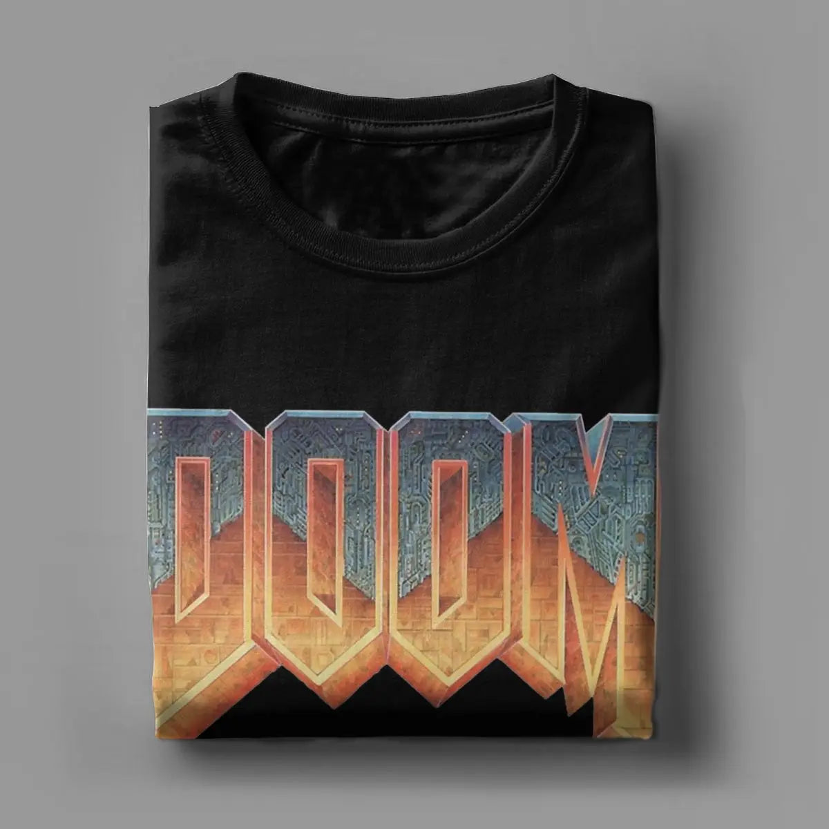 Time Warp Tees: Unleash the 90s with the DOOM Summer Shooting Game Retro Logo Tee - Premium T-shirt from Lizard Vigilante - Just $24.88! Shop now at Lizard Vigilante