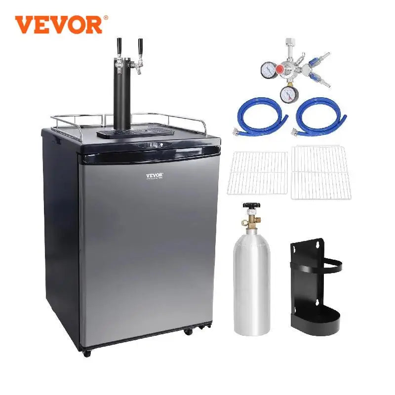 VEVOR 163L Electric Beer Kegerator Beer Cooling Portable Draft Beer Dispenser Pressurized Equipment Dual Tap for Commercial Home - Premium  from Lizard Vigilante - Just $1019.99! Shop now at Lizard Vigilante