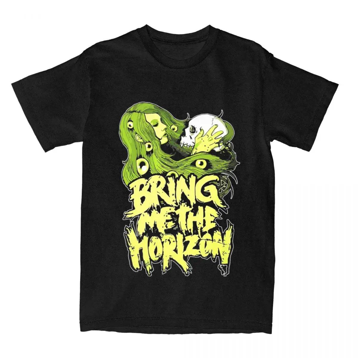 Bring the Horizon Mania: Rep BMTH in Vintage Style (Unisex) - Premium T-shirt from Lizard Vigilante - Just $23.99! Shop now at Lizard Vigilante