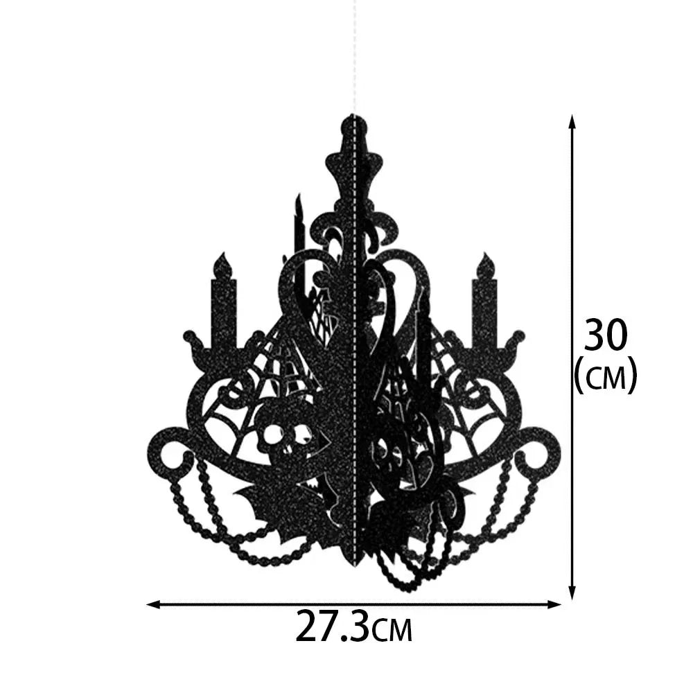 Halloween Decoration 6pcs Candlestick Ornament Haunted House Dining Table Arrangement Festival Supplies Happy Halloween Day