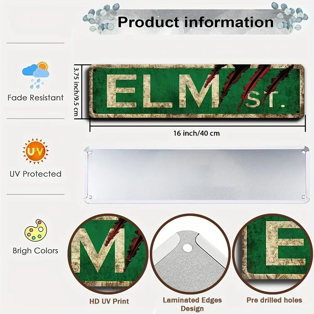 Camp Crystal Lake Killer’s Welcome Vintage Horror Metal Sign