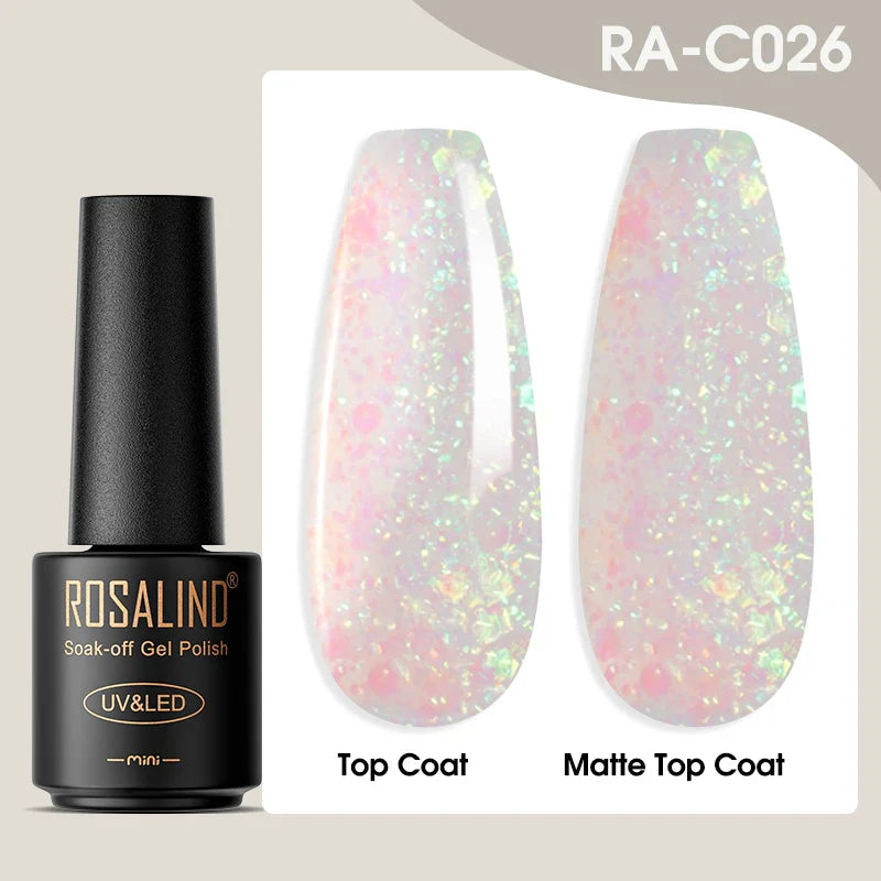 ROSALIND Gel Nail Polish Lamp All For Nails Art Manicure With Matt Base Top Coat Semi Permanant Gellak Nail Gel Polish Varnishes