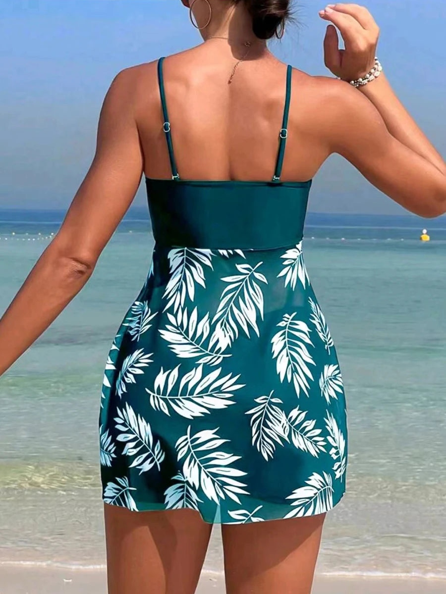 The Tankini That Broke the Beach – 2024 V-Tank Swimsuit Dress Set (With Shorts) for Women | Rockstar Cut, Bikini Rebellion Edition - Premium tankini from dsers - Just $45.99! Shop now at Lizard Vigilante