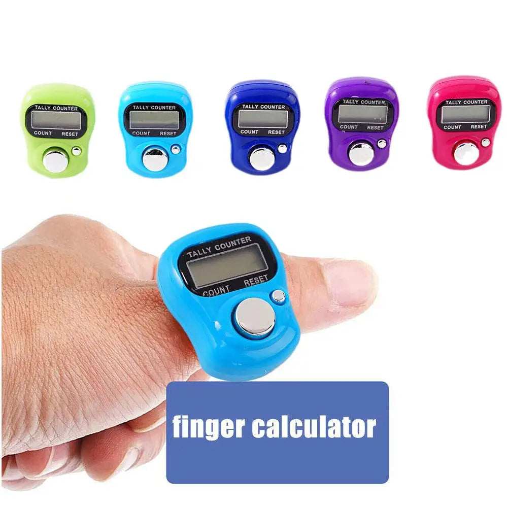 Portable Electronic Digital Counter Finger Calculator Small Equipment Held Hand Tally Counter Finger Fitness Pedometer U3K8 - Premium finger calculator from Lizard Vigilante - Just $14.99! Shop now at Lizard Vigilante