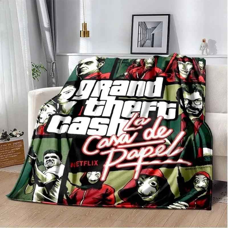 GTA 5 Grand Theft Auto Blanket, Lightweight Warm Insulation Sofa Bed Office Car Knee Pads Blankets - Premium blanket from Lizard Vigilante - Just $20.99! Shop now at Lizard Vigilante