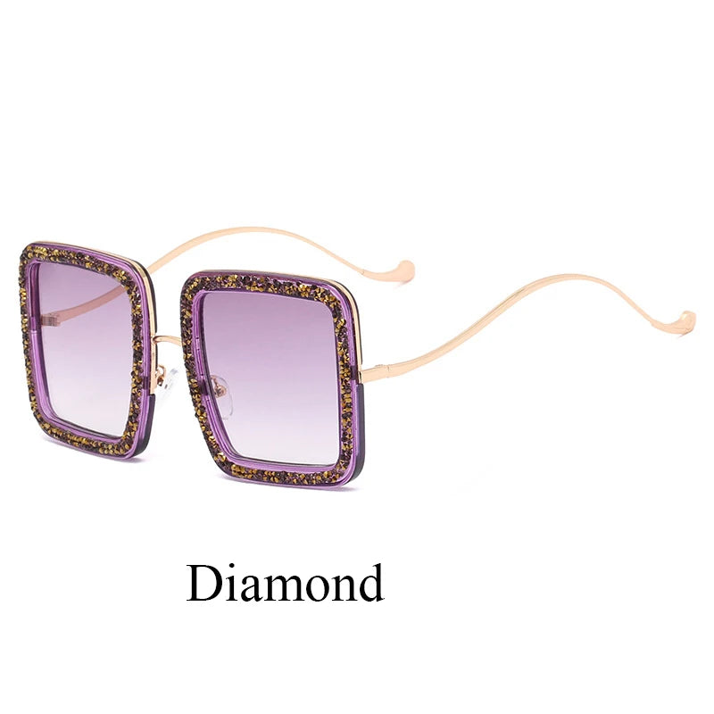 Glitter Vortex Shades – Rockstar Ice-Out Sunglasses for Unapologetic Legends - Premium shades from Lizard Vigilante - Just $26.99! Shop now at Lizard Vigilante