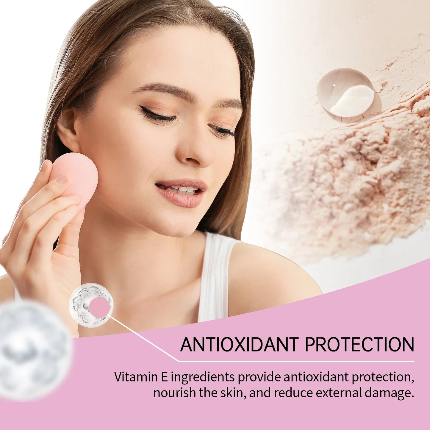 Setting Loose Powder - Natural, Lightweight, Oil-Control, Matte, Breathable, Refreshing & Non-Greasy Facial Setting Powder