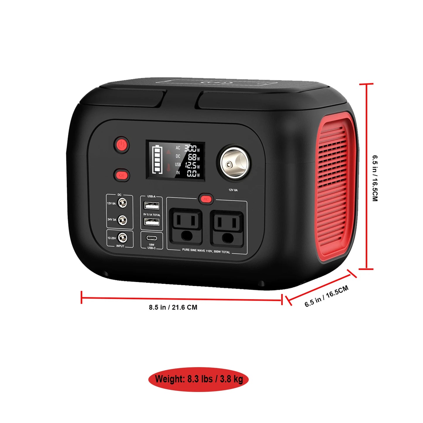 ⚡ SinKeu VoltRaid Portable Power Station — 600W / 300W / 200W / 120W Solar Generator Bank for Camping, Travel, RV & Chaos Survival