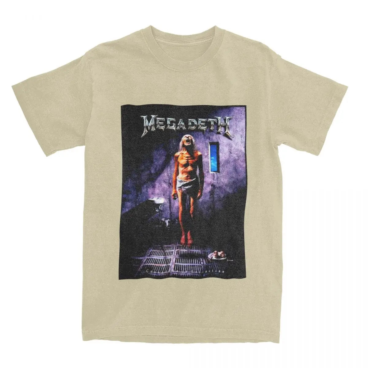 Men’s Casual Megadeth Band T-Shirt – Cotton Crewneck Short Sleeve Tee | Summer Music Graphic Shirt - Premium t-shirt from Lizard Vigilante - Just $23.88! Shop now at Lizard Vigilante