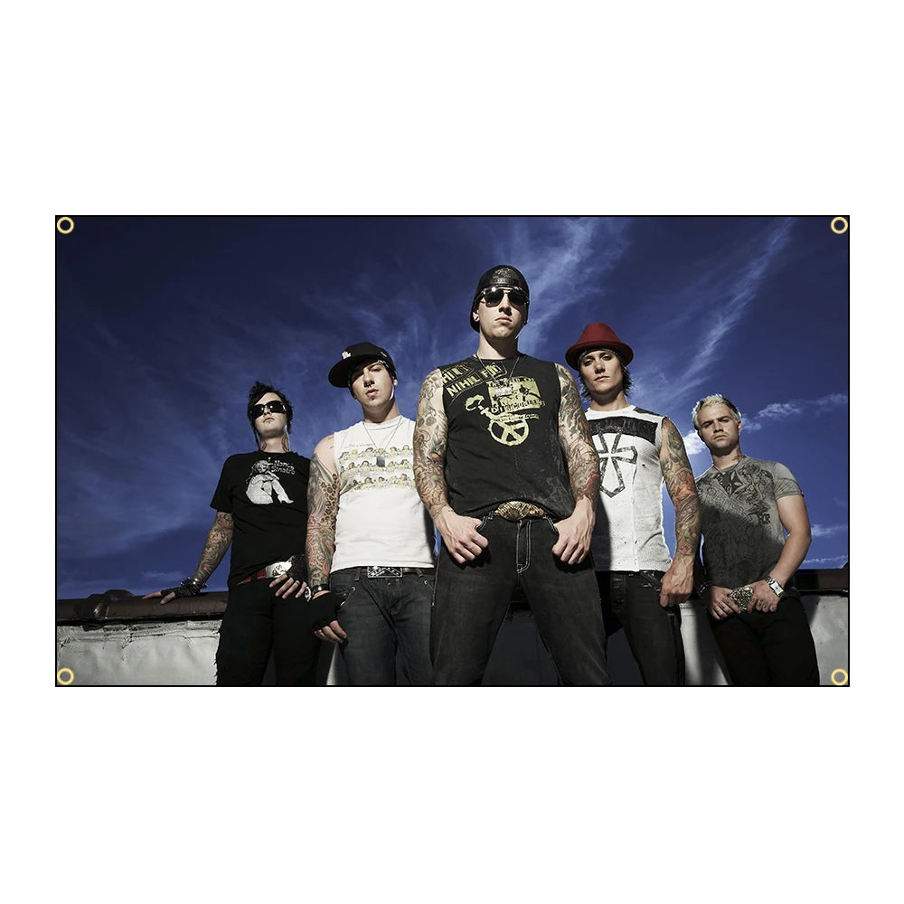 Avenged Sevenfold Heavy Rock Band Flag - 3x5FT Polyester Printed Banner for Decoration - Premium flag from Lizard Vigilante - Just $15.99! Shop now at Lizard Vigilante