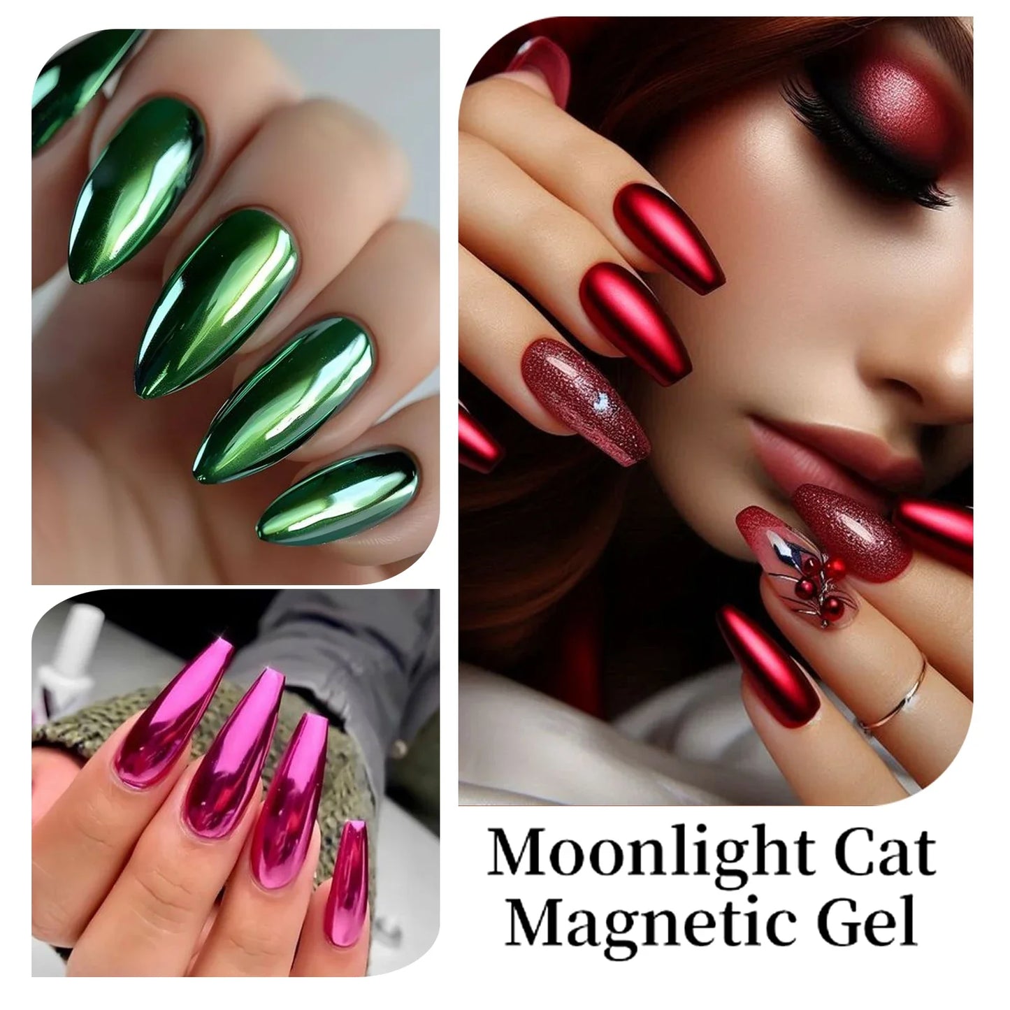 12 colors 7.5ml metal mirror nail polish semi-permanent topcoat nail polish LED gel varnish suitable for girls diy nail charm