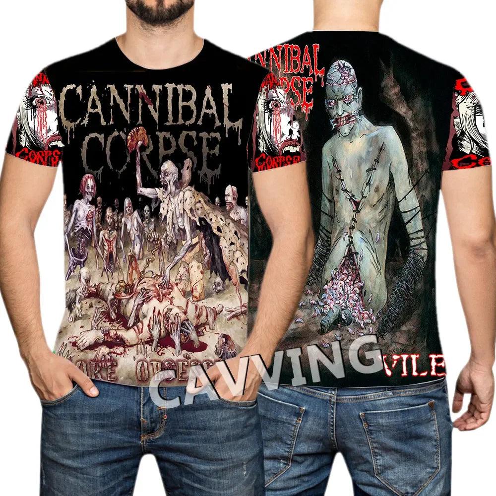 CANNIBAL CORPSE  3D Printed  Casual T-shirts Hip Hop Tee Shirts Harajuku Styles Tops Fashion Clothing  for Women/men - Premium t-shirt from Lizard Vigilante - Just $23.99! Shop now at Lizard Vigilante