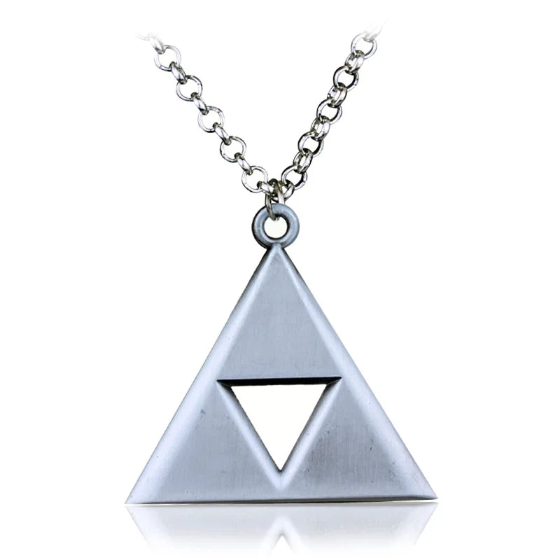 Breath of the Wild Vintage Necklace for Men Women LoZ Game Triforce Triangle Amulet Choker Necklace Cosplay Party Jewelry Gifts