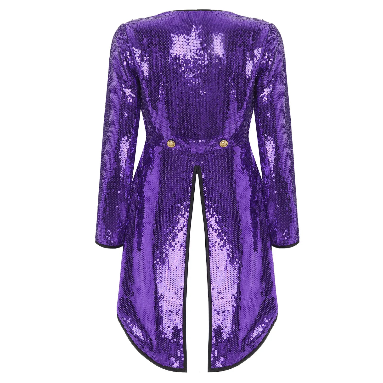 Womens Circus Ringmaster Cosplay Costume Halloween Theme Party Magician Stage Performance Clothes Shiny Sequin Tailcoat Jacket - Premium  from Lizard Vigilante - Just $37.99! Shop now at Lizard Vigilante