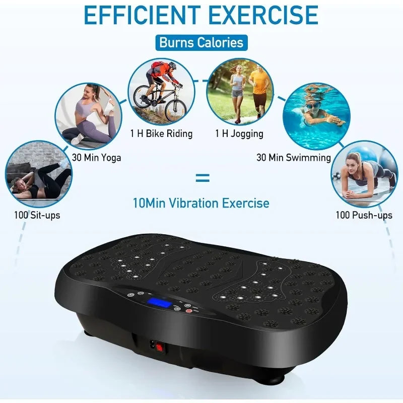 Vibration Plate Exercise Machine with Remote Control, Vibration Platform for Weight Loss, Whole Body Workout Machine, - Premium  from Lizard Vigilante - Just $161.99! Shop now at Lizard Vigilante