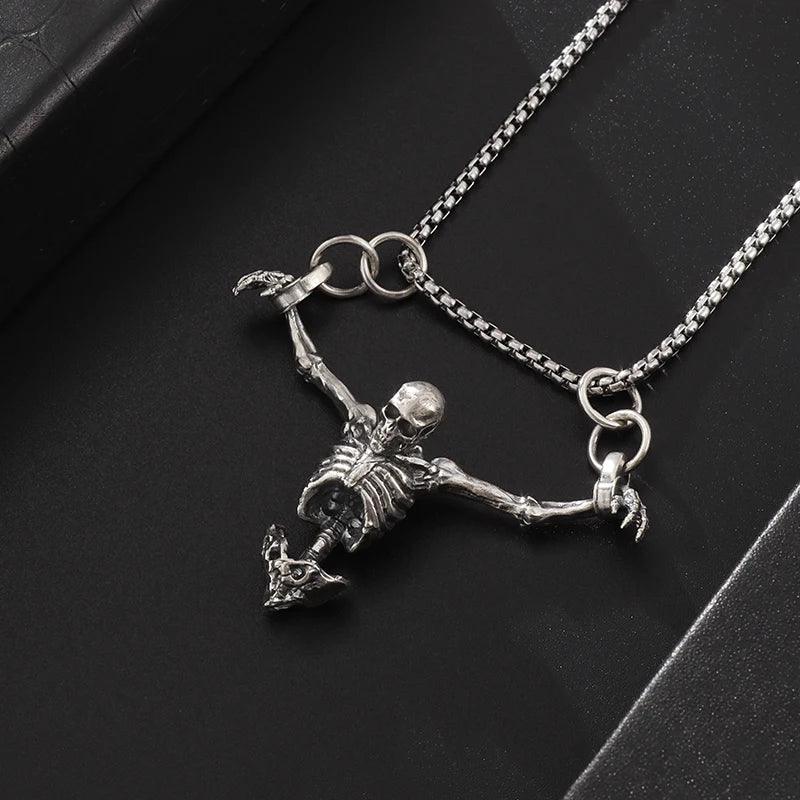 Vintage Punk Skull Pants Chain Heavy Waist Chain Men Cool Jeans Chain Keychain Wallet Chain Gothic Biker Fashion Accessories - Lizard Vigilante