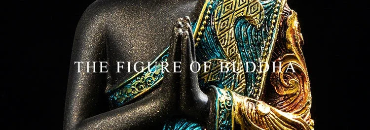 Large Buddha Statue Thailand Buda Buddha Sculpture Green Resin Handmade Buddhism Hindu Fengshui Figurine Meditation Home Decor