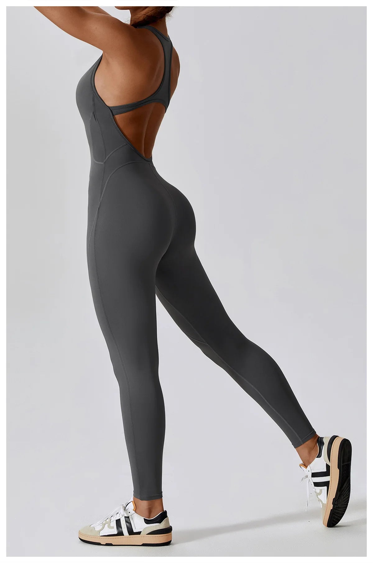 Seamless Yoga Jumpsuit - All-in-One Workout Outfit for Women - Premium bodysuit from Lizard Vigilante - Just $38.88! Shop now at Lizard Vigilante