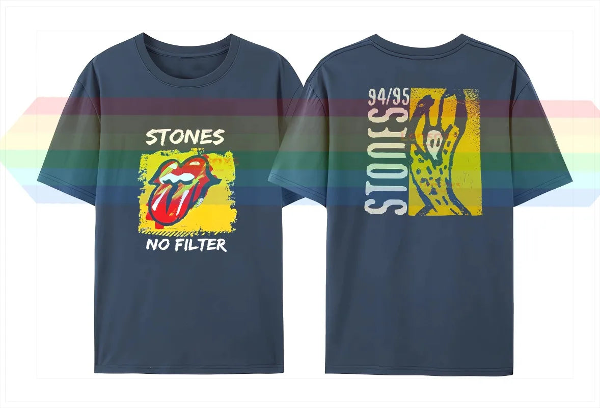 The Rolling Stones Hackney Diamonds Live Licks T-shirt Large Size Men & Women's Unisex Cotton Short Sleeve - Lizard Vigilante